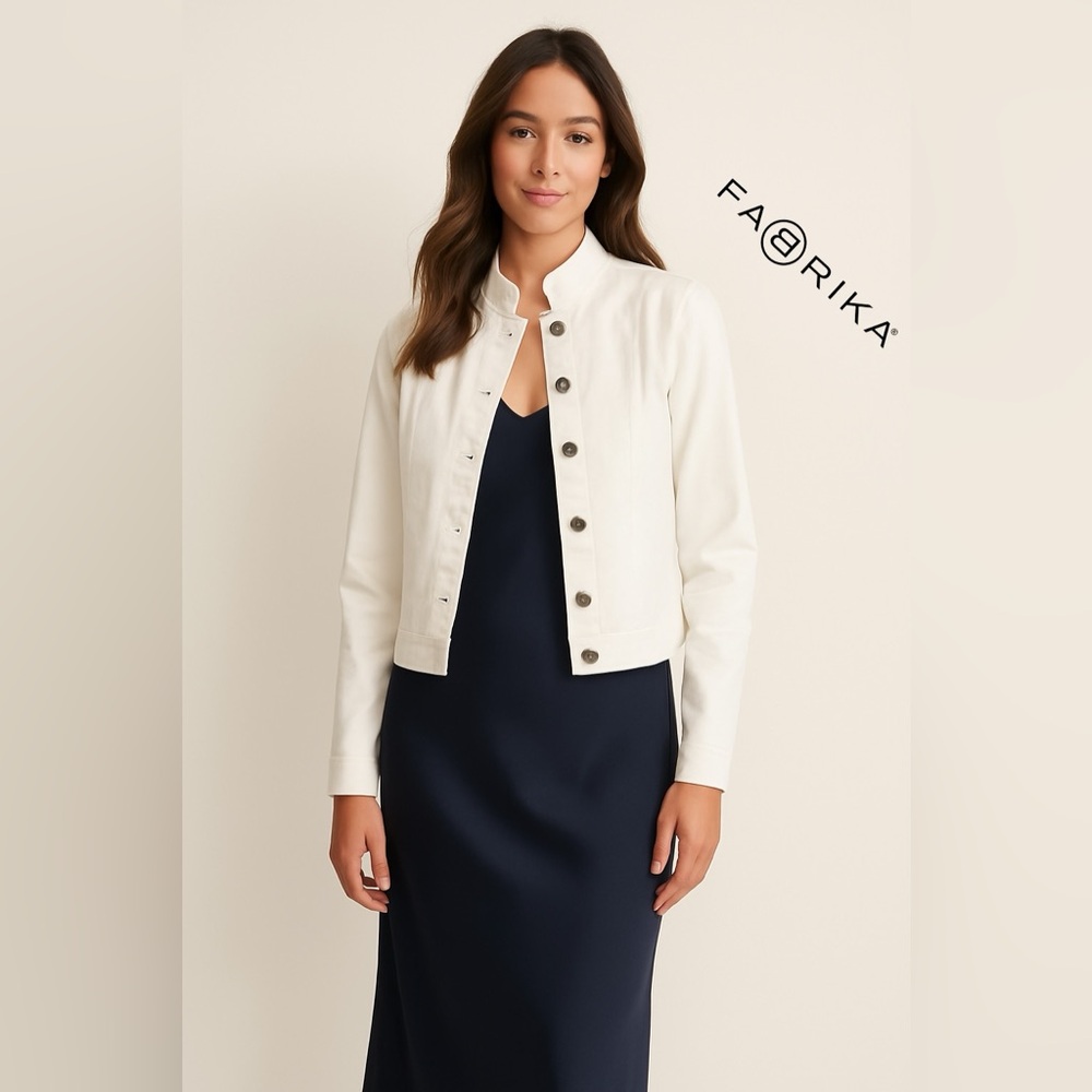 FABRIKA Stand Collar Long Sleeve Jacket - Picture 13 of 13
